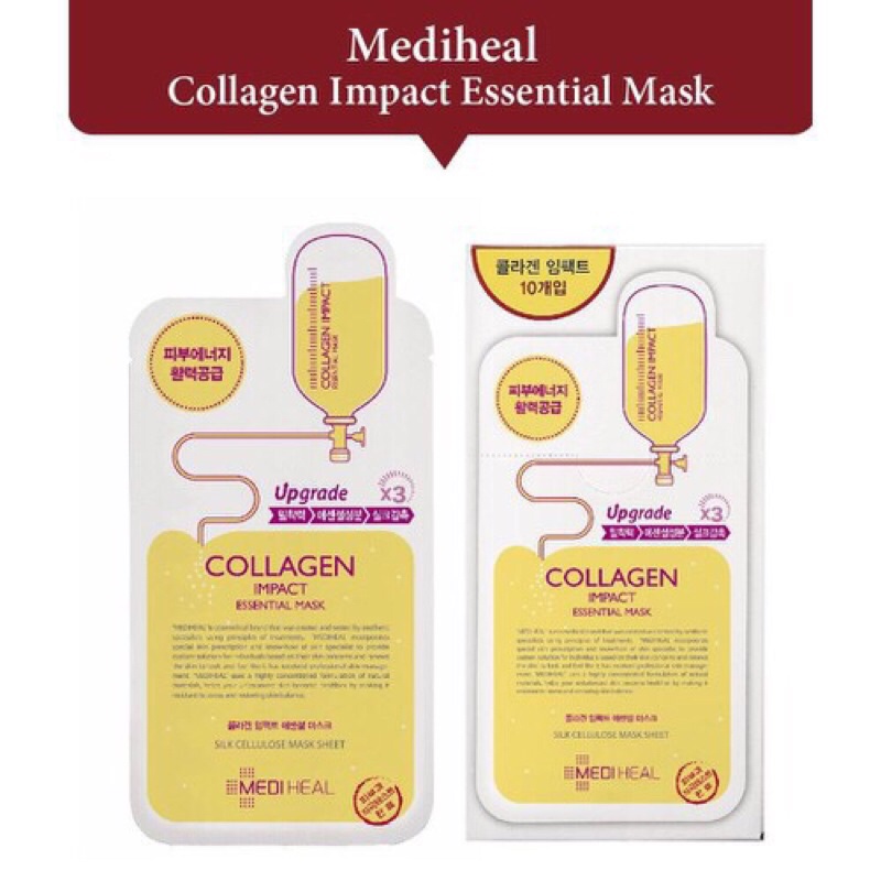 Mặt Nạ Mediheal Essential Teatree / Vita / Placenta / Collagen / Aquaring Cấp Nước. Đủ Vị chính hãng cam kết