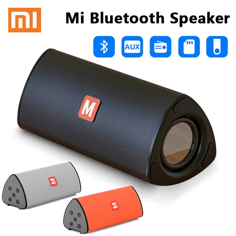 Mi bluetooth speaker wireless portable speaker Can insert U disk, TF card to play subwoofer speaker 6D surround mini bluetooth speaker jbl speaker
