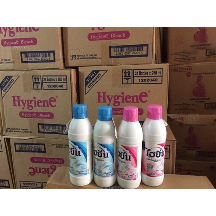 COMBO 2 CHAI NƯỚC TẨY TRẮNG QUẦN ÁO THÁI LAN HYGIENE 250ML