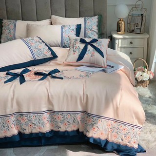 Set Chăn Ga Gối Lụa Cao Cấp (set 5 món)