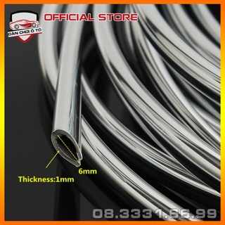 Dán viền trang trí xe hơi mạ crom- Nẹp chữ U trang trí, mạ chrome Nẹp viền cửa chữ U trang trí nội ngoại thất ô tô
