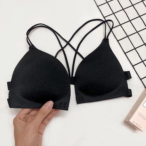 Combo 2 áo ngực su đúc cài trước, áo bra, áo lót không gọng đệm bàn tay 810