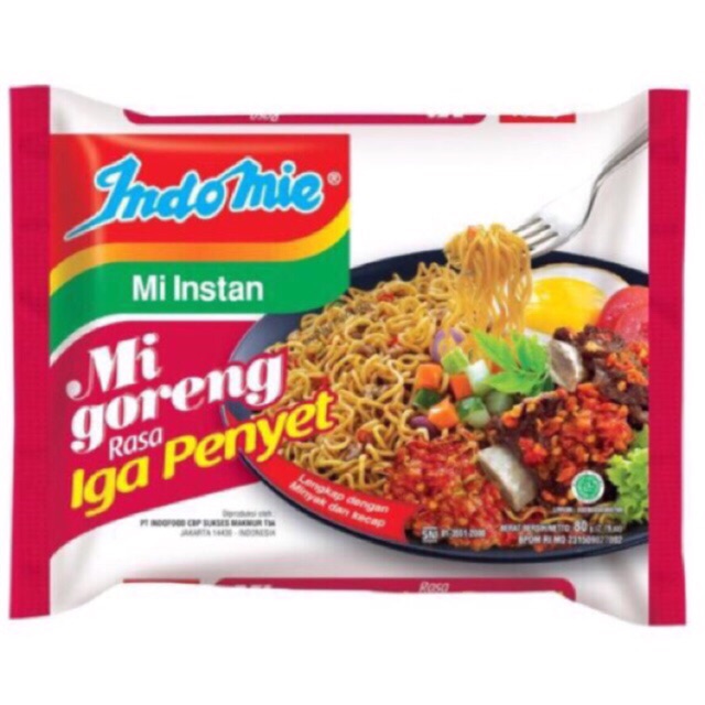 Mỳ xào khô mì trộn Indomie 80g