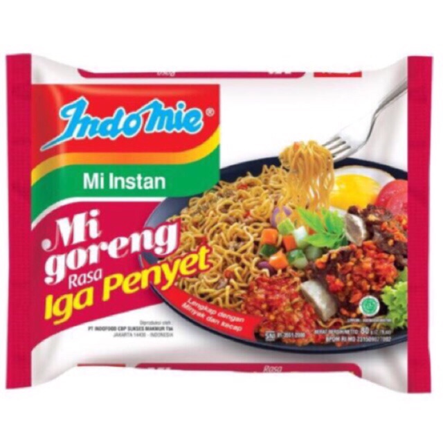 Mỳ xào khô mì trộn Indomie 80g