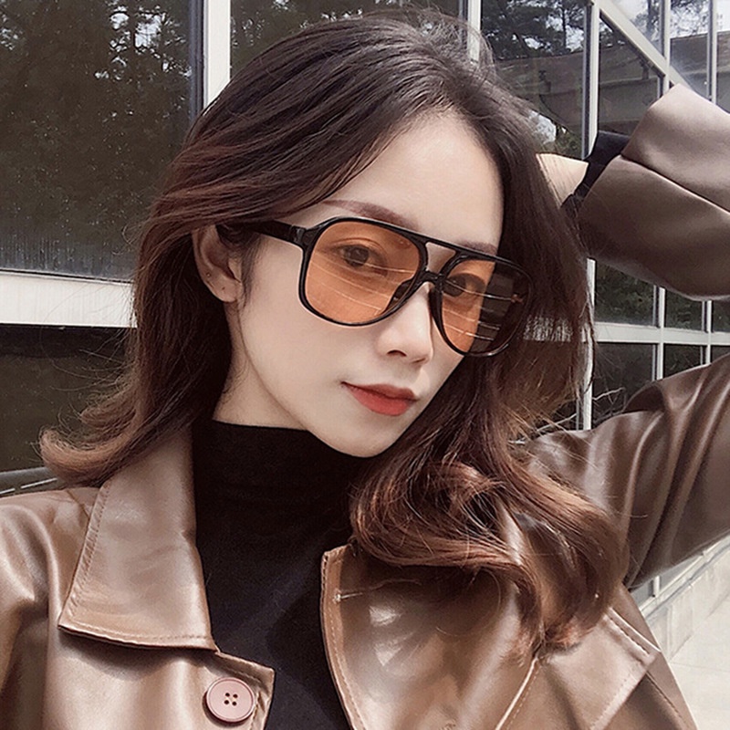 (AIMURUSI) COD Kính Mát Gọng Đôi Ngoại Cỡ Phong Cách Âu Mỹ Cổ Điển Thời Trang Cho Nam Và Nữ