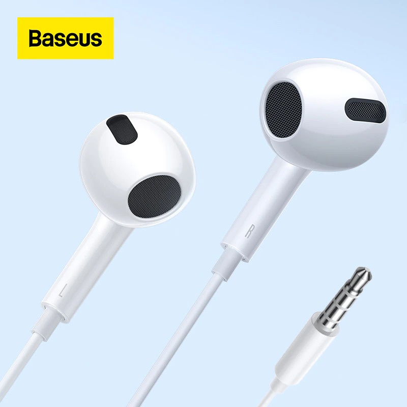 Tai nghe có dây chính hãng Baseus jack cắm 3.5mm nghe êm lossless siêu hay baseusmall