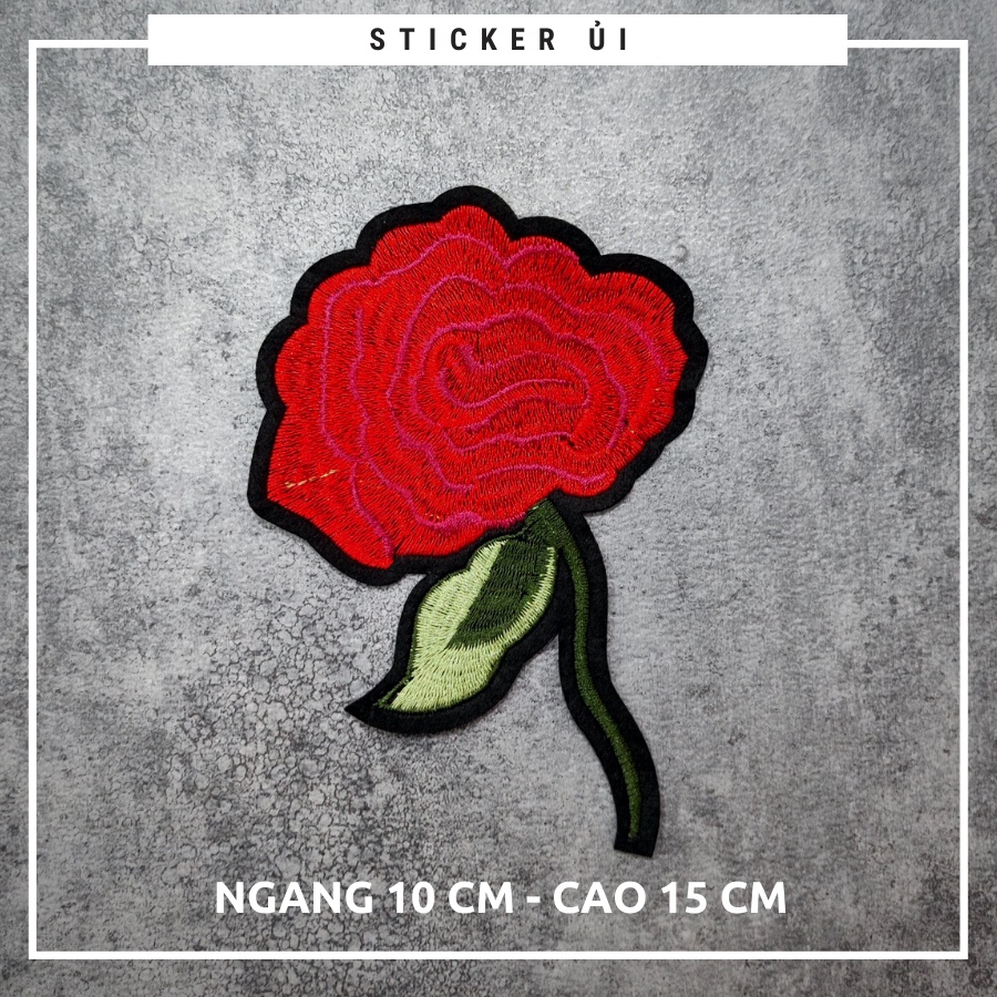 Sticker ủi áo hoa vải thêu cao cấp -DÙNG LÀM BÔNG CÀI ÁO HAY HÌNH ỦI ÁO TRANG TRÍ VÁY, ĐẦM, ÁO DÀI HOẶC LÀM MIẾNG VÁ ÁO