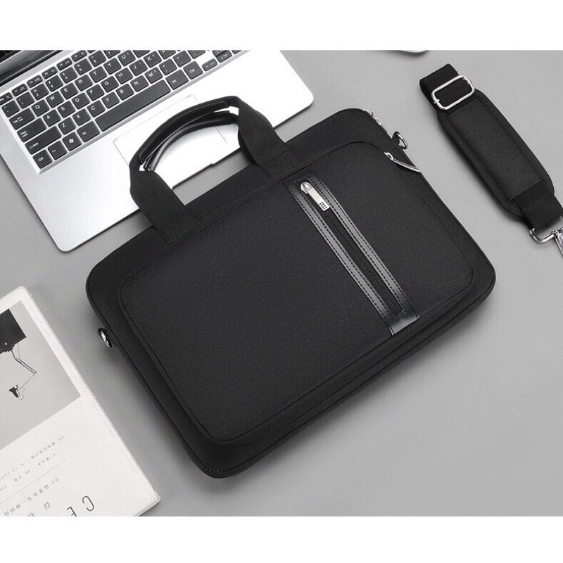 Túi chống sốc Laptop / Macbook cao cấp 13,3 14 15,6 inch ST06 II Bao Da Đựng Máy Tính Nam Nữ 003