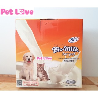 1 hộp (15 gói) sữa dinh dưỡng dành cho chó mèo - Bio milk for pet