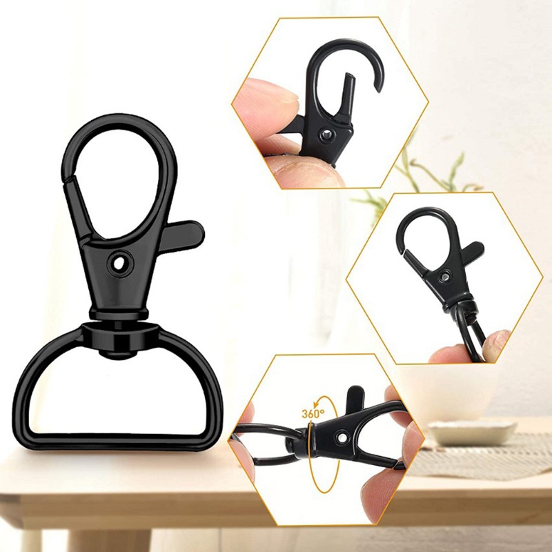 Set 35 Móc Khóa Tôm Hùm Kèm Vòng Chữ D Chuyên Dụng Làm Đồ Trang Sức / Túi Xách Makin