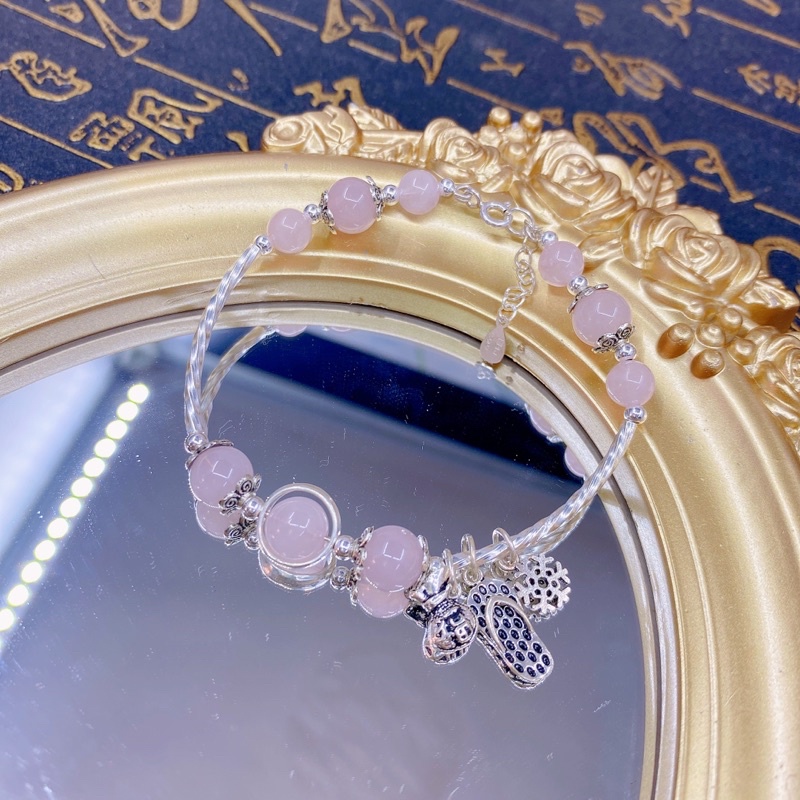 Vòng đá phong thuỷ mix charm bạc ☯ Hợp Ngũ Mệnh ☯ Hộ Thân, Bình An, Tài Lộc, May Mắn, Vạn Sự Hanh Thông