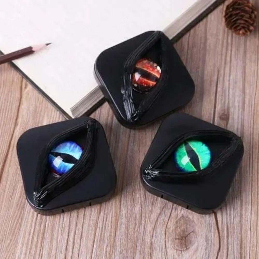 Hộp Đựng Kính Áp Tròng Hình Đôi Mắt 3D Kèm Gương Độc Đáo Cho Dịp Halloween Giá Đỡ