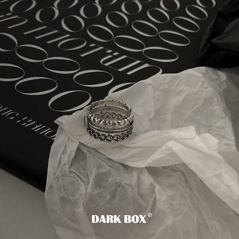 Nhẫn đeo tay hình trái tim phong cách retro cá tính