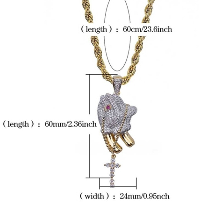 Dây Chuyền Mặt Thánh Giá Mạ Vàng