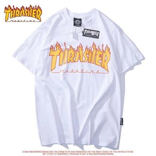 Áo thun unisex chữ lửa THRASHER