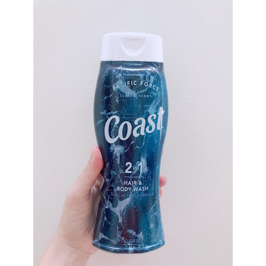 SỮA TẮM GỘI TOÀN THÂN COasst BoDy WASH 2IN1- DẠNG GEL 532ML mẫu mới