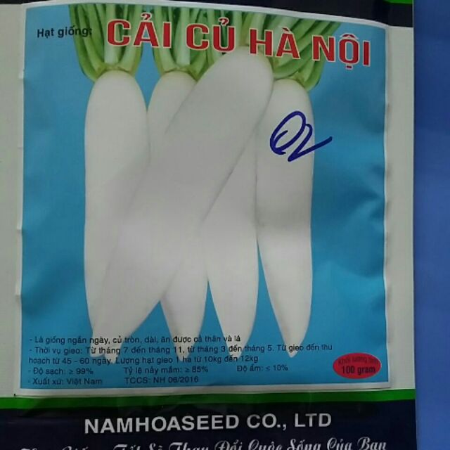 Cải củ hà nội gói 50g