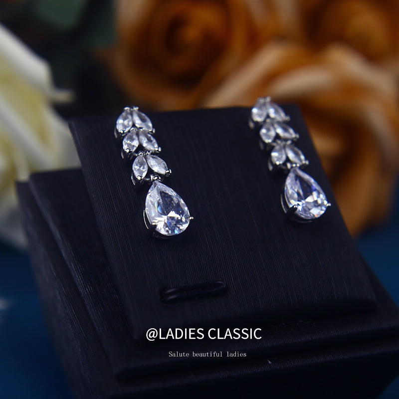 Bông Tai Tua Rua Đính Đá Zircon Thời Trang Cao Cấp Dành Cho Nữ