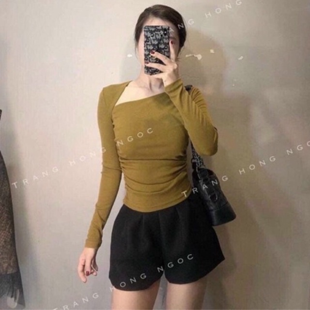 Áo kiểu thun borip td nhúng 2 bên k tag