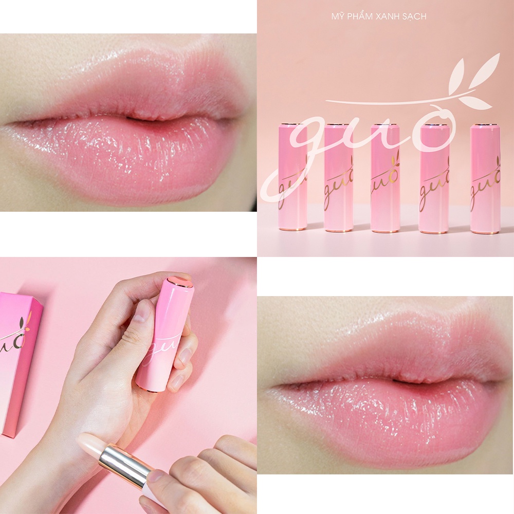 Son Dưỡng Hồng Dâu An Toàn Bà Bầu GUO - Rose Touch Lip Balm 5gr