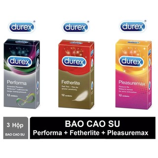 Combo 3 hộp bao cao su Durex Top trên thị trường hiện nay