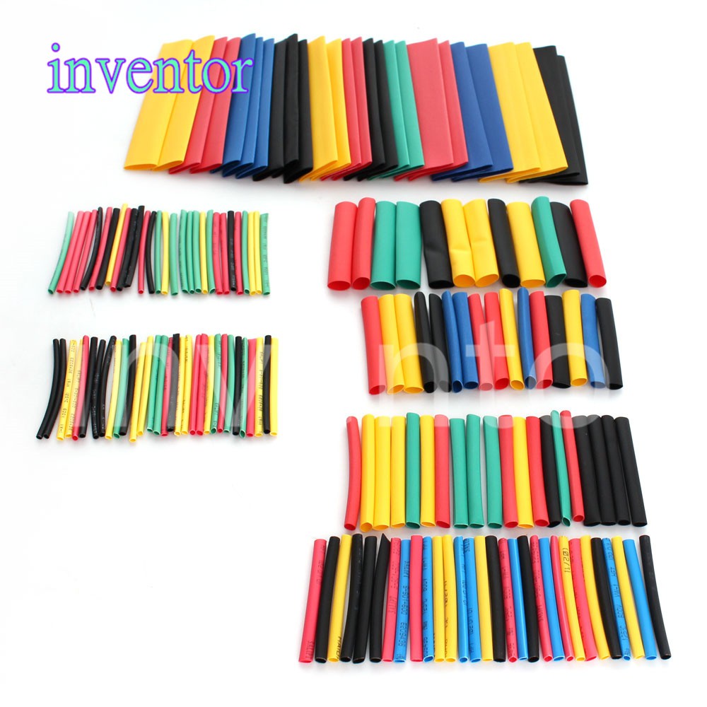 Heat Shrink Tubing 5 Colors 8 Sizes Assorted Tube Wrap Sleeve Set Combo