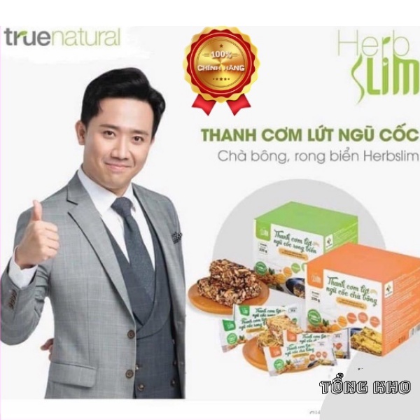 Bánh Thanh Cơm Gạo Lứt Sấy Ngũ Cốc HerbSlim Chính Hãng, Gạo Lứt Chà Bông, Gạo Lứt Rong Biển Full hộp 10 Gói