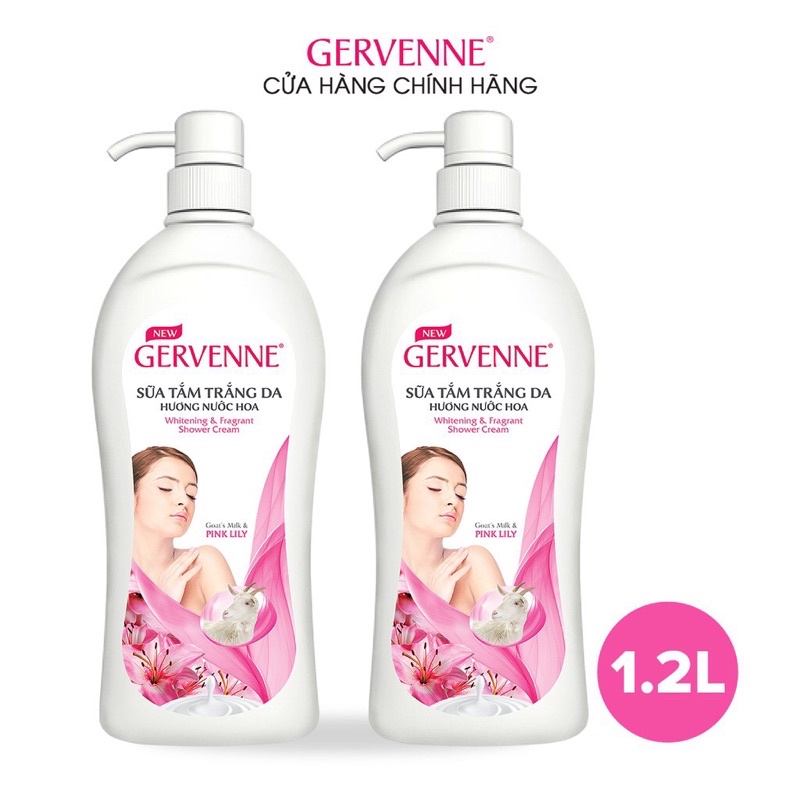 Sữa tắm trắng da Gervenne 1.2L