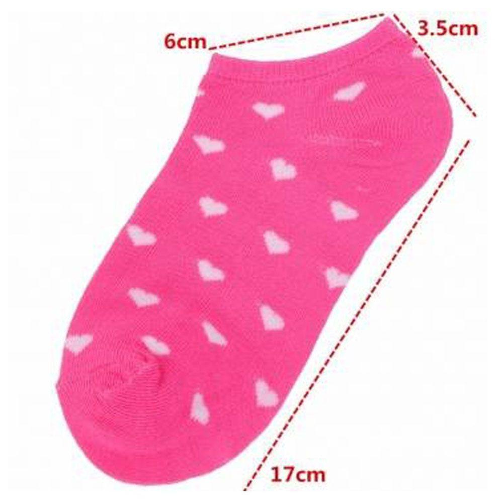 QQMALL Set 5 Đôi Tất Thể Thao Cổ Thuyền Màu Kẹo Ngọt Mới Cho Nữ