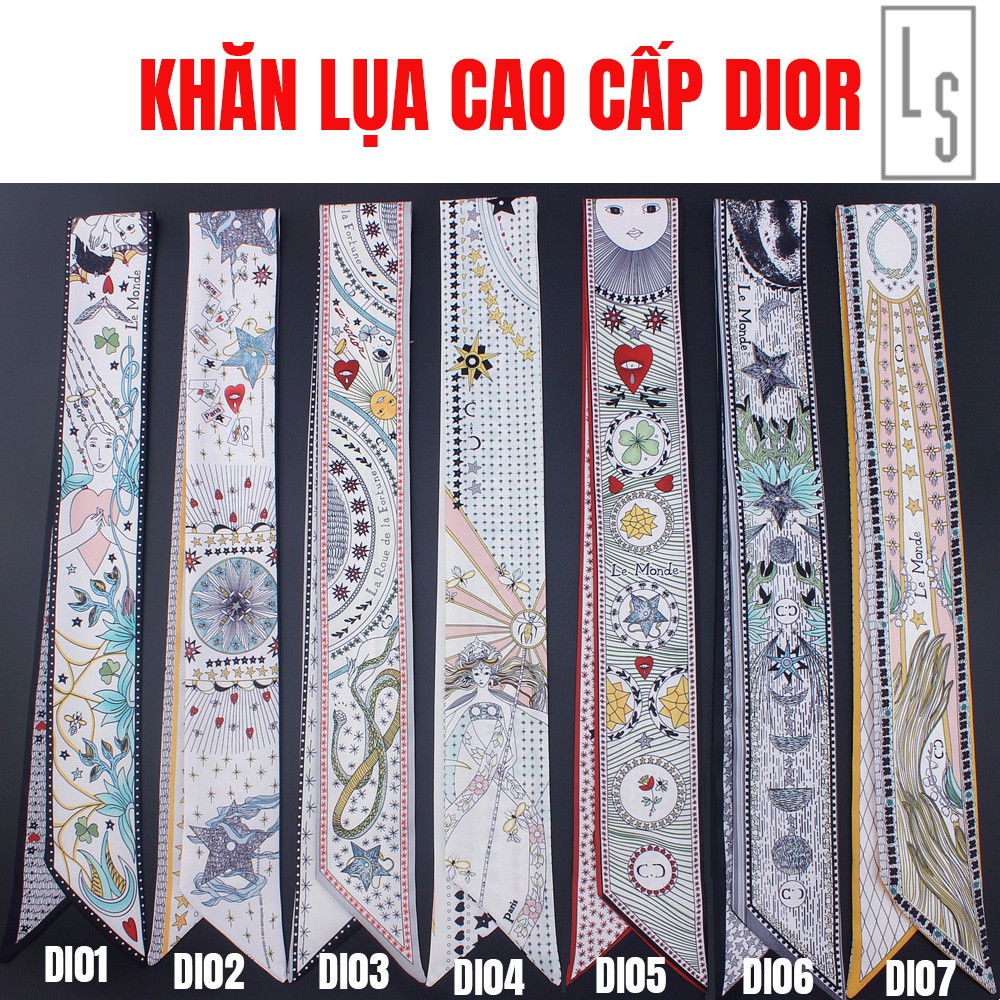 Khăn lụa bài tarot quấn quai túi xách , thắt nơ - SẴN HÀNG