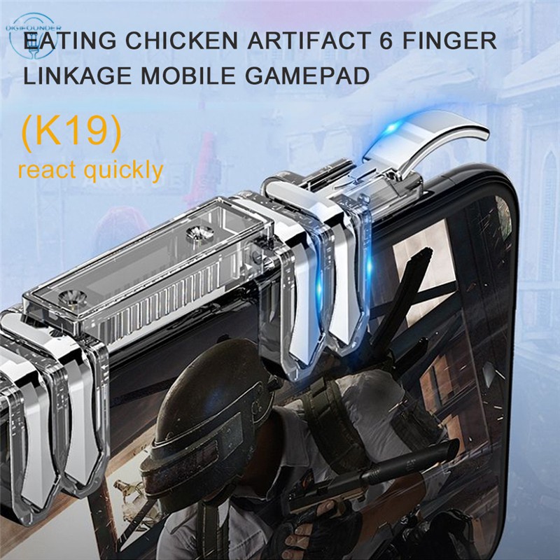 DG Mobile Game Controller K19 Gaming Trigger Gamepad Fire Button Handle for PUBG iOS Android