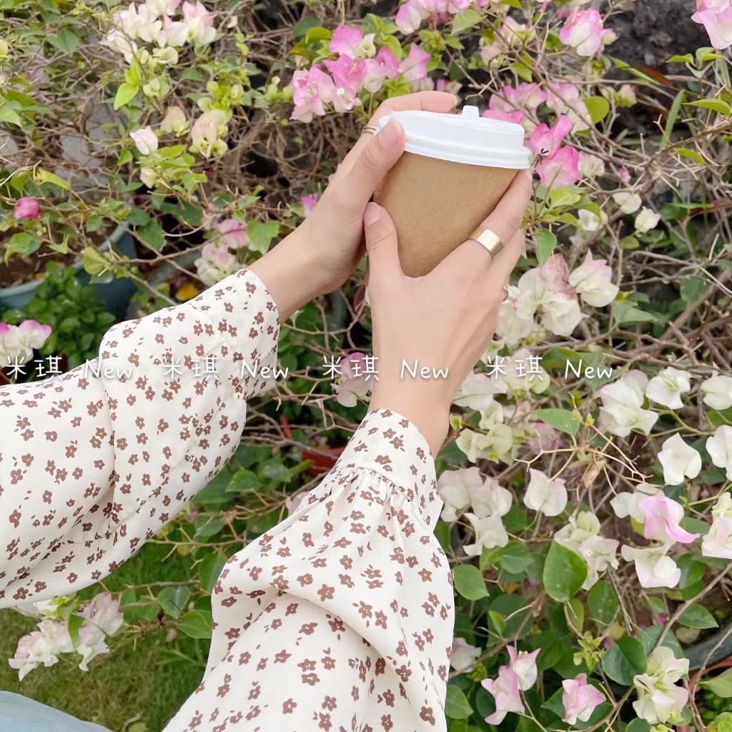 Áo sơ mi cổ sen viền bèo ren Ulzzang styleHàng Quảng Châu