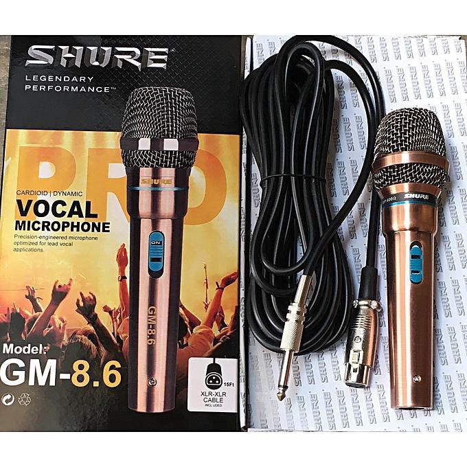 MICRO KARAOKE CÓ DÂY SHURE GM-8.6 CHỐNG HÚ