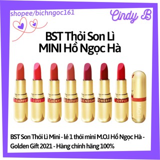 Son Thỏi Lì Mini - lẻ 1 thỏi minisize M.O.I Hồ Ngọc Hà - Golden Gift 2021