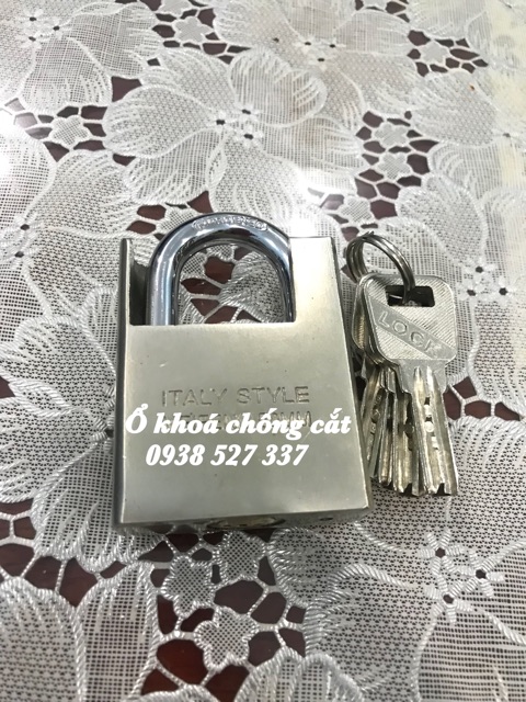 Ổ khoá chống cắt 4 chìa khoá muỗng siêu bền