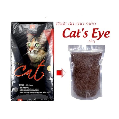 Thức Ăn Hạt Cho Mèo Catseye Cat Eye Cateye Cat'seye Hàn Quốc Túi Hãng 1.5kg Thơm Mùi Cá Biển - Bobo Pet Shop Hà Nội