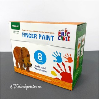 Set 8 Màu Vẽ Tay-Finger Paint Hãng Mideer
