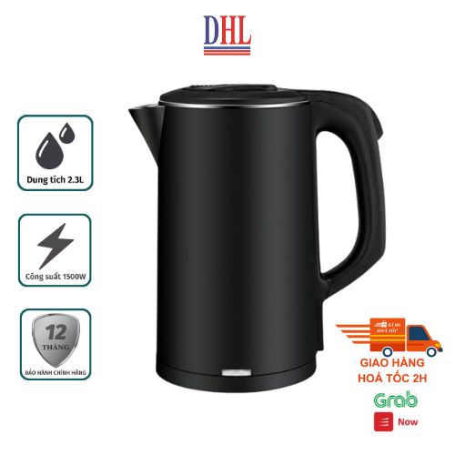 Ấm đun nước siêu tốc 2.3l inox 304 hàng chất lượng bảo hành 1 năm 1 đổi 1