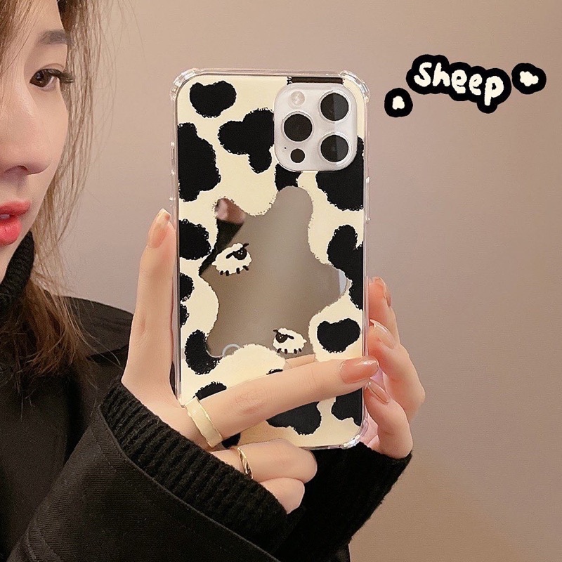 Ốp Điện Thoại Nhựa Mềm Bò Sữa Gương - CAS2221