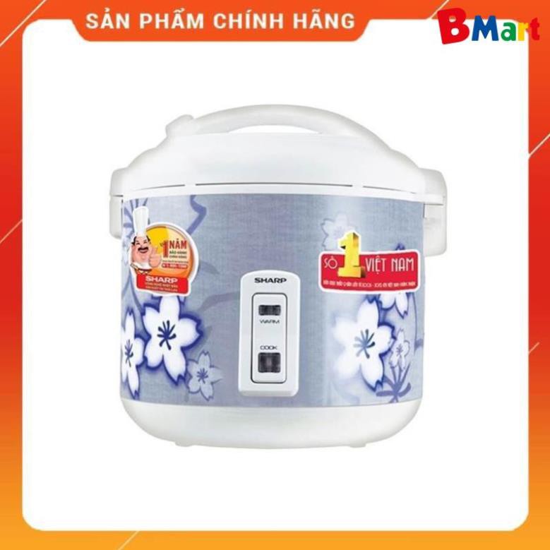 Nồi cơm điện Sharp KS-N181ETV SL 1.8L - Hàng chính hãng, bảo hành 12 tháng - BM