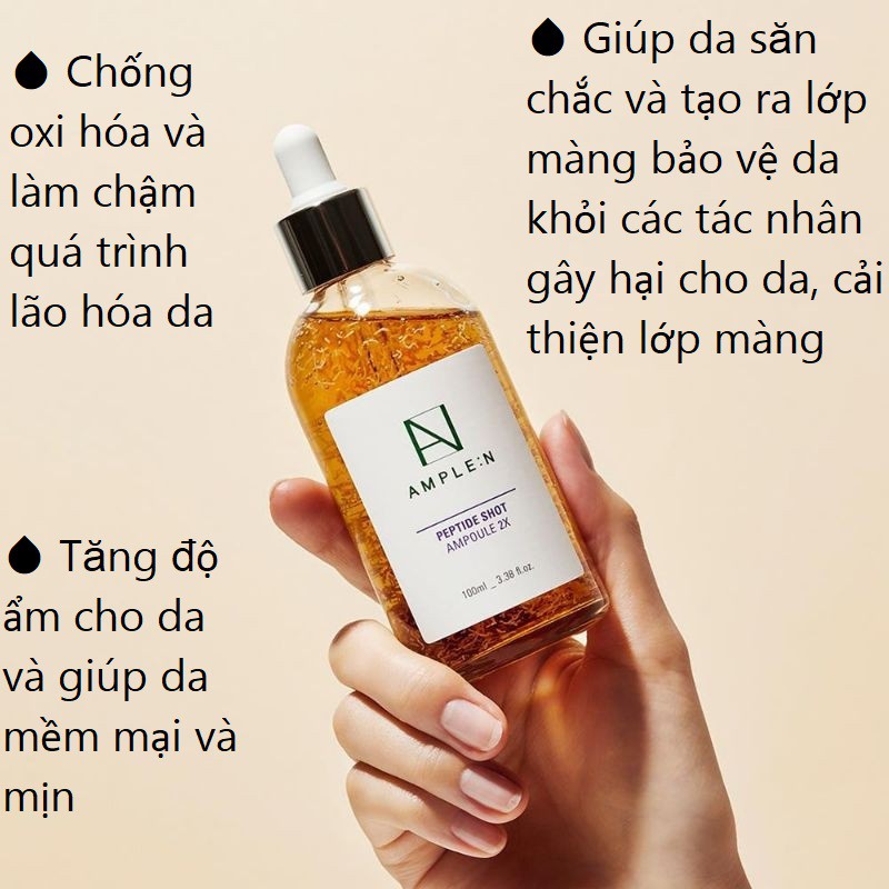 [Đủ Bill]Tinh chất dưỡng Coreana AMPLE:N peptide/ vitamin c/centel calming shot/ceramide 30ml -100ml.