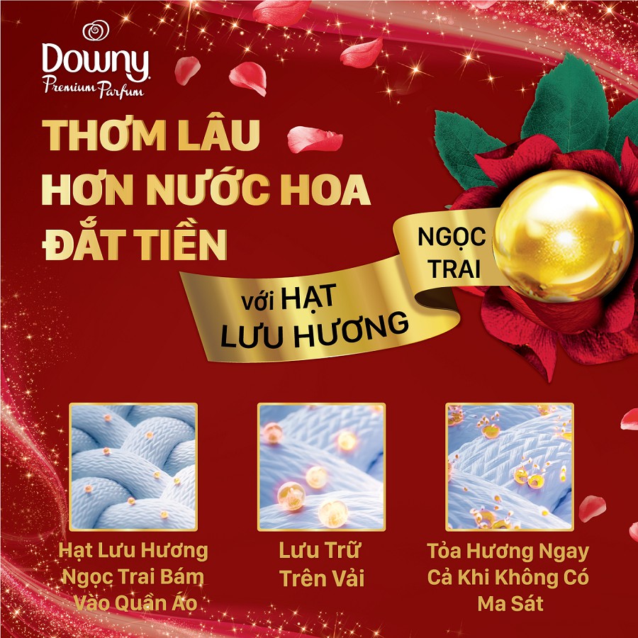 [HC Gift] Nước Xả Vải Downy Dạng Túi Hương Nước Hoa Huyền Bí - Túi 240ml