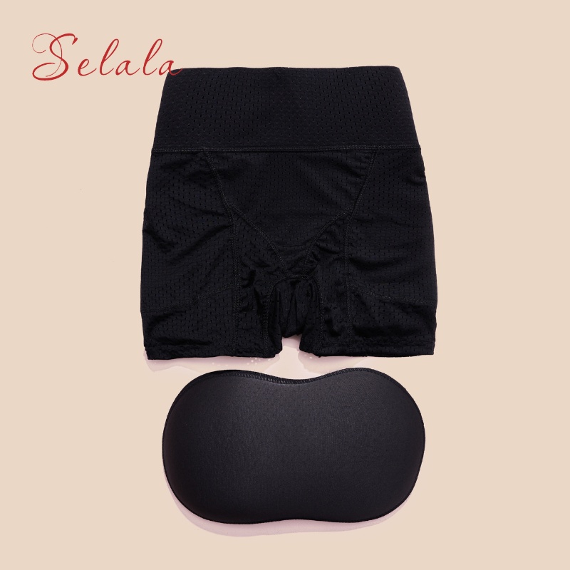 Quần Độn Mông Selala Đúc Su Cao Cấp Cạp Cao Xiết Eo Đình Hình Thiết Kế Lỗ Thông Hơi Thoáng Mát QĐ02