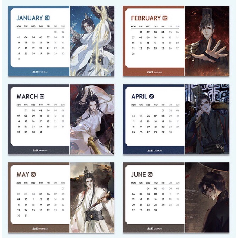 Bộ lịch bàn Husky Và Sư Tôn Mèo Trắng Của Hắn chính hãng MOF