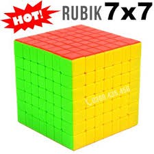 Rubik 7x7 không viền hàng cao cấp có hộp đựng và quyển sách hướng dẫn cực trơn dành cho thi đấu