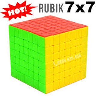 Rubik 7x7 không viền hàng cao cấp có hộp đựng và quyển sách hướng dẫn cực trơn dành cho thi đấu
