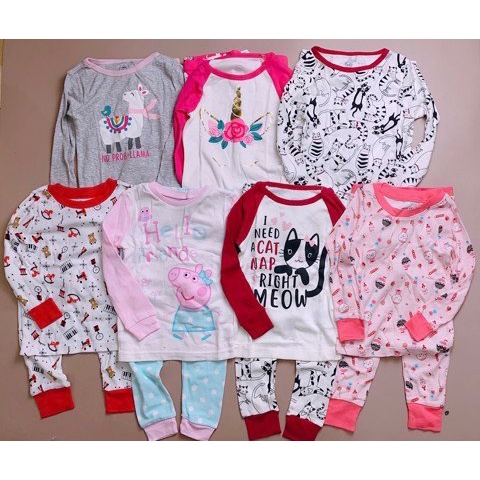 Bộ cotton Wonder Nation nhiều hình Bé Gái