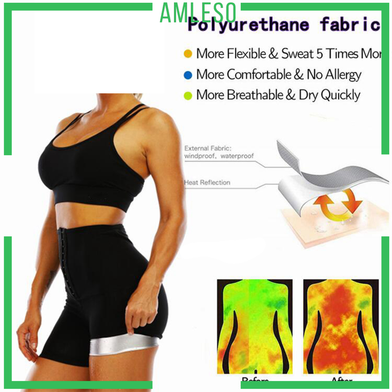 Hot Sweat Sauna Body Shaper Womens Slimming Pants