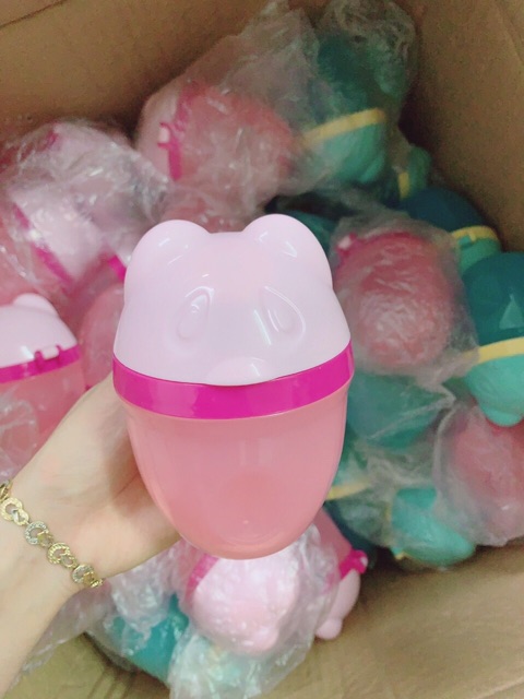 Hộp chia sữa 3 ngăn, nắp xoay