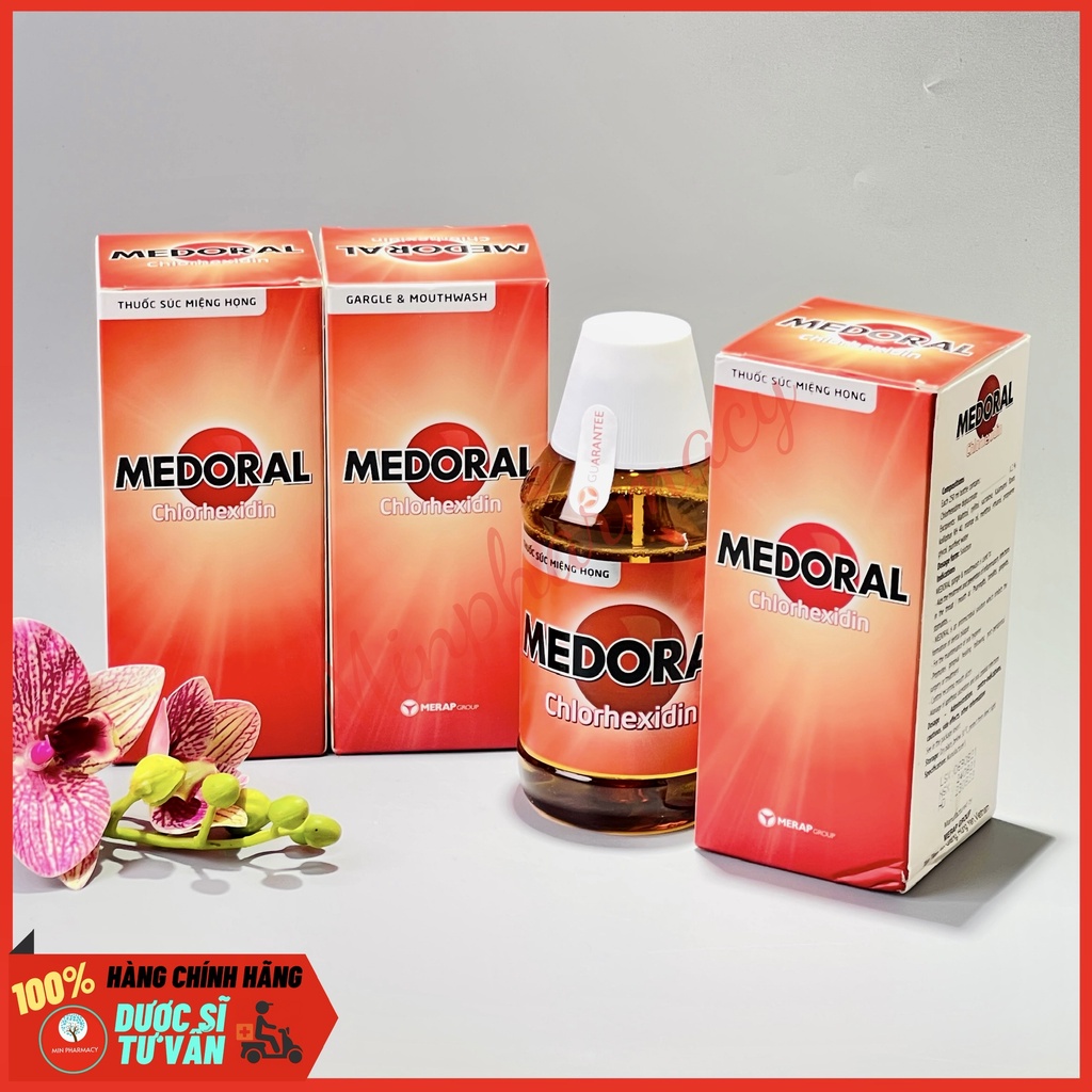 Nước Súc Miệng Và Sát Khuẩn Họng MEDORAL chai 250ml - Minpharmacy